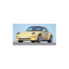 vieille voiture allemande de sport coupe jaune
