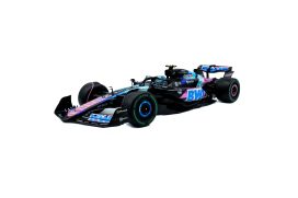 voiture de course formule 1 bleu et rose