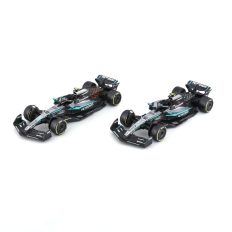 pack de deux voitures de course formule 1 noire et verte