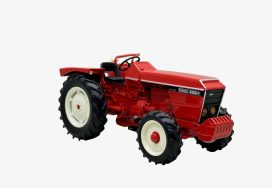 vieux tracteur agricole rouge