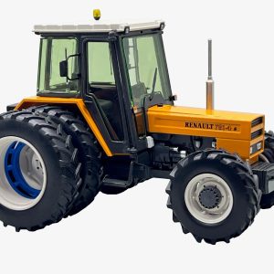 vieux tracteur agricole orange
