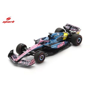 voiture de course formule ,1 rose et bleu
