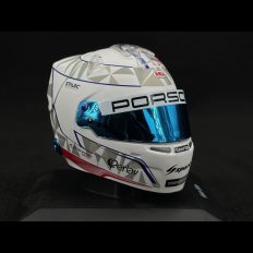 casque de pilote de course blanc