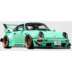 voiture de sport allemande verte coupe