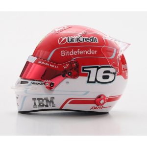 casque de pilote de course de formule 1 rouge
