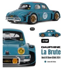 voiture de sport française verte modifiée