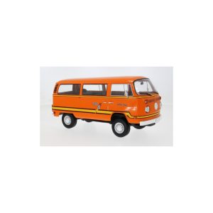 vieux minibus electrique orange
